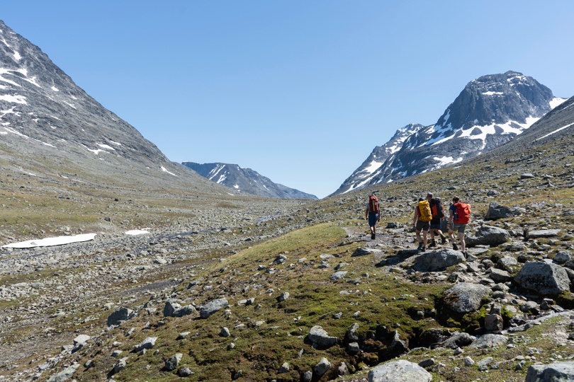 Hiking Through Svartdalen Towards Torfinnsbu